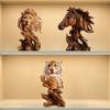 Eye Catching Resin Lion Statue Desk Decors Fine Craftsmanships Decorations