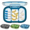3Pcs 3 Compartment Pill Box Moisture Proof Pill Case Sealing Strip Fit 2-4 Days Travel Pill Organizer Travel Pill Container
