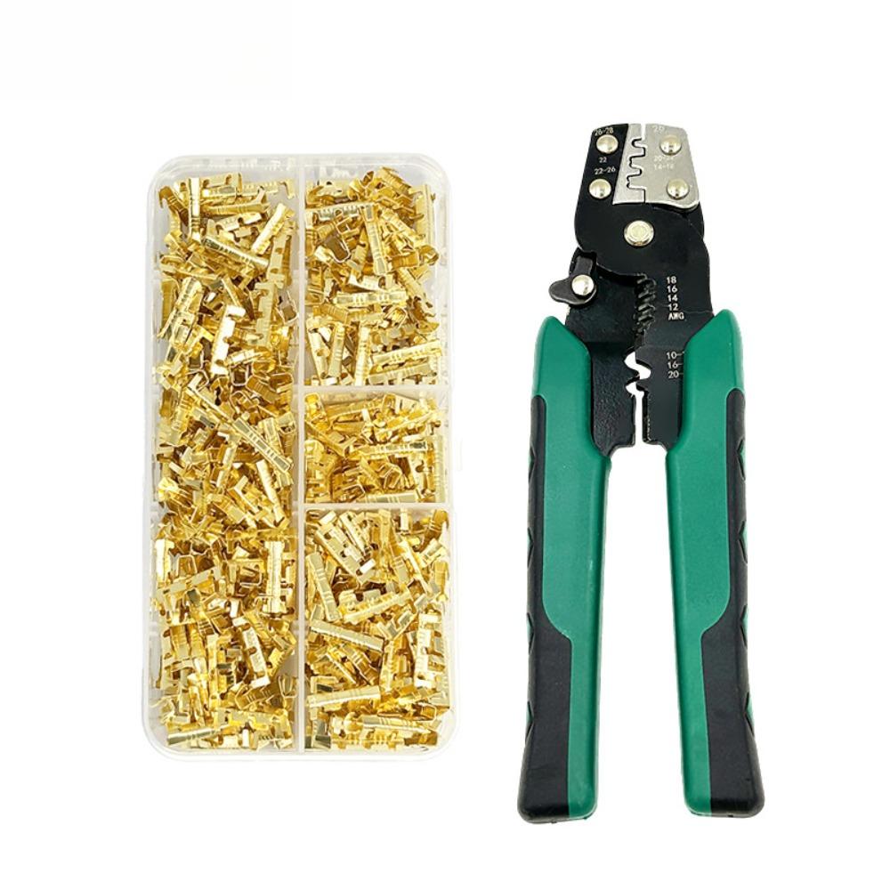 

U-Shaped Double Crimp Terminal – Non-Insulated Wire Connector for 0.3-1.5mm² Cables | Electrical Terminal Lug, Easy Wire Joining