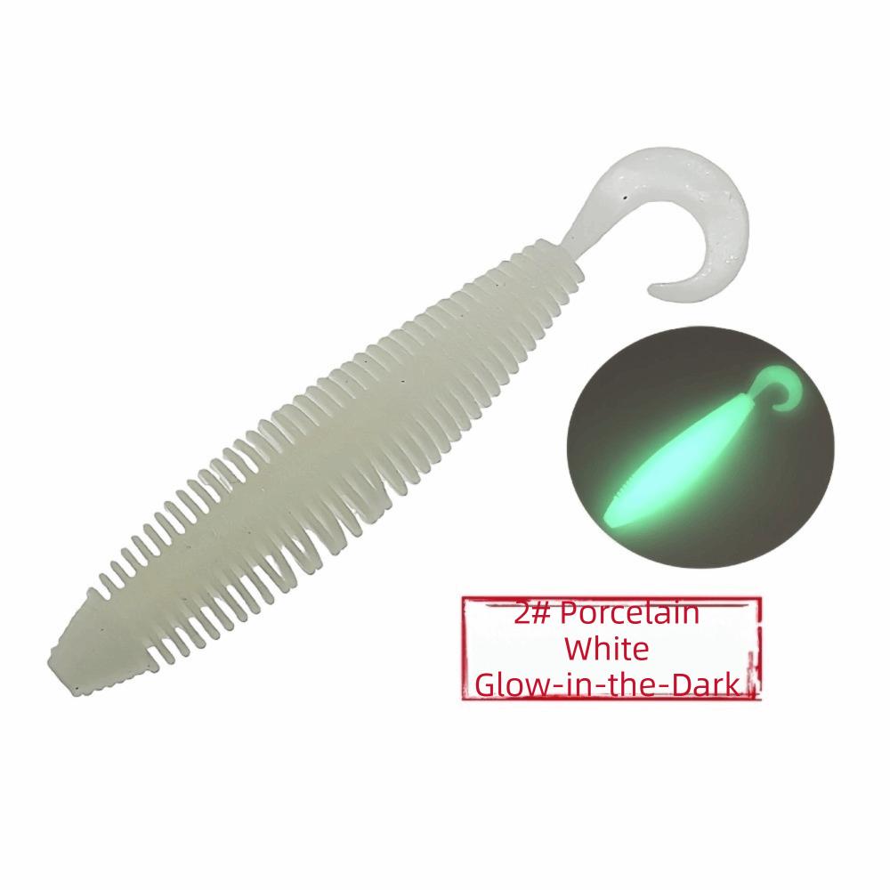 Double Colors Artificial Fishing Worms 7.5cm/10cm Size Jig Fishing Lures  For Carp Fishing