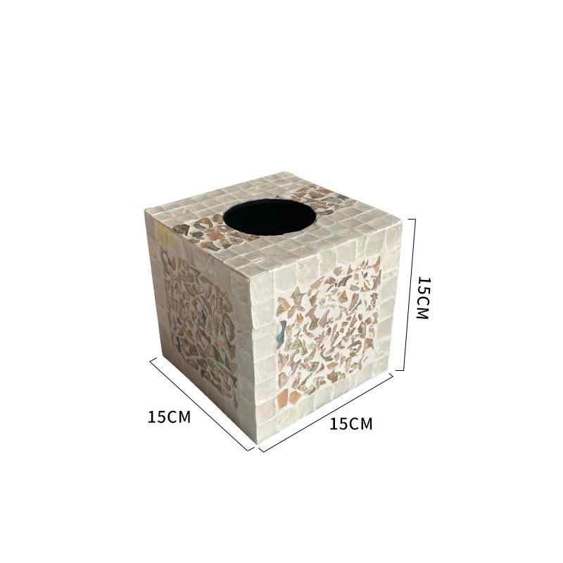 Light Luxury Tissue Box Household Extractable Napkin Paper Living Room Table Decorative Ornaments