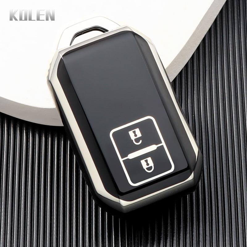

Fashion Car Key Case Cover Shell For Suzuki Ertiga Swift Wagon R Japanese Monopoly Type 3C Protected Fob Bag Accessories