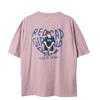 Cap Printed Wash Unisex RE26SU04 PINK M [Red Girl] Short-Sleeve T-Shirt (Snow Finish) / /