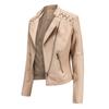 New Spring and Autumn Women's Leather Jacket Women's Jacket Slim Thin Small Jacket Women's Motorcycle Clothing Leather Jacket