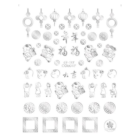 Neujahrs-Nagelschieber, dekorative Dekoration, beste Wünsche, süße Accessoires