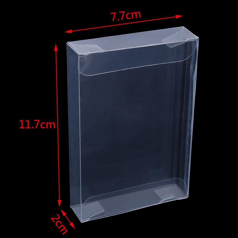 10Pcs clear carts case sleeve box for nintend N64 cartridge cib protectors