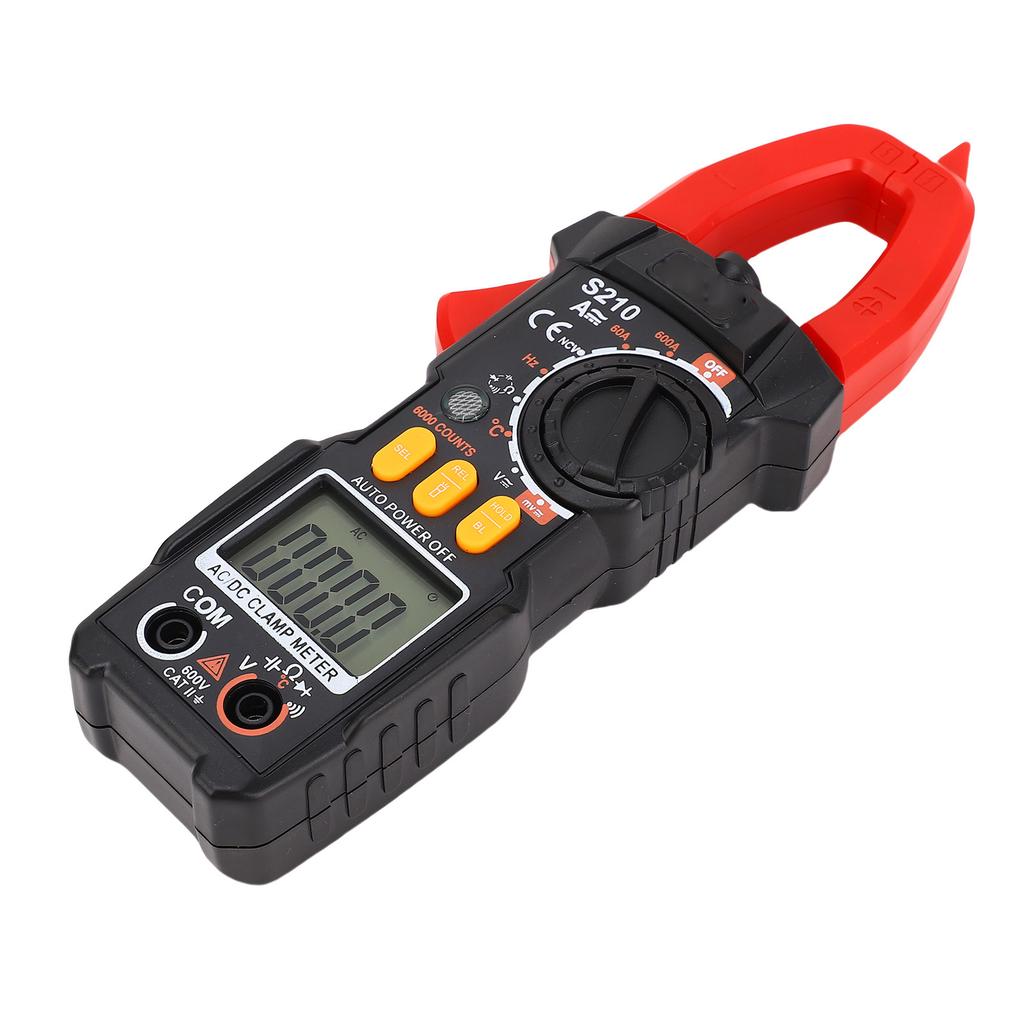 Digital Clamp Meter 6000 Counts Auto Ranging Multimeter 600V 600A AC DC Current Voltage Resistor
