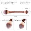 1Pcs Double Round Head Powder Brush Makeup Brush Soft And Skin-Friendly Fiber Hair  Design Face Brush