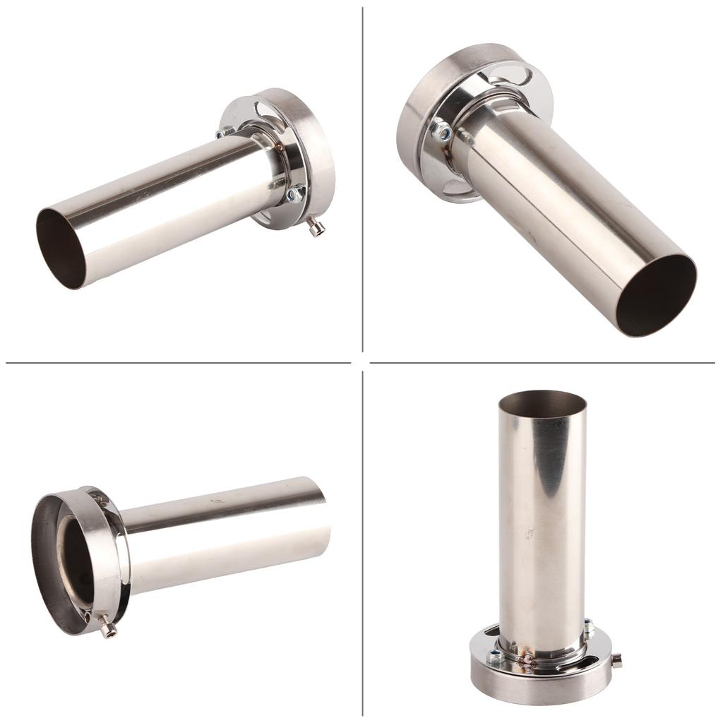 Universal Adjustable 85mm Round Exhaust Muffler Tip Removable Sound Silencer