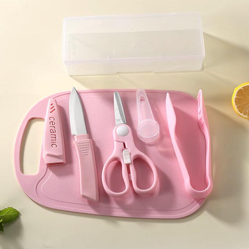 Portable Stainless Steel Baby Food Scissors with Clip
