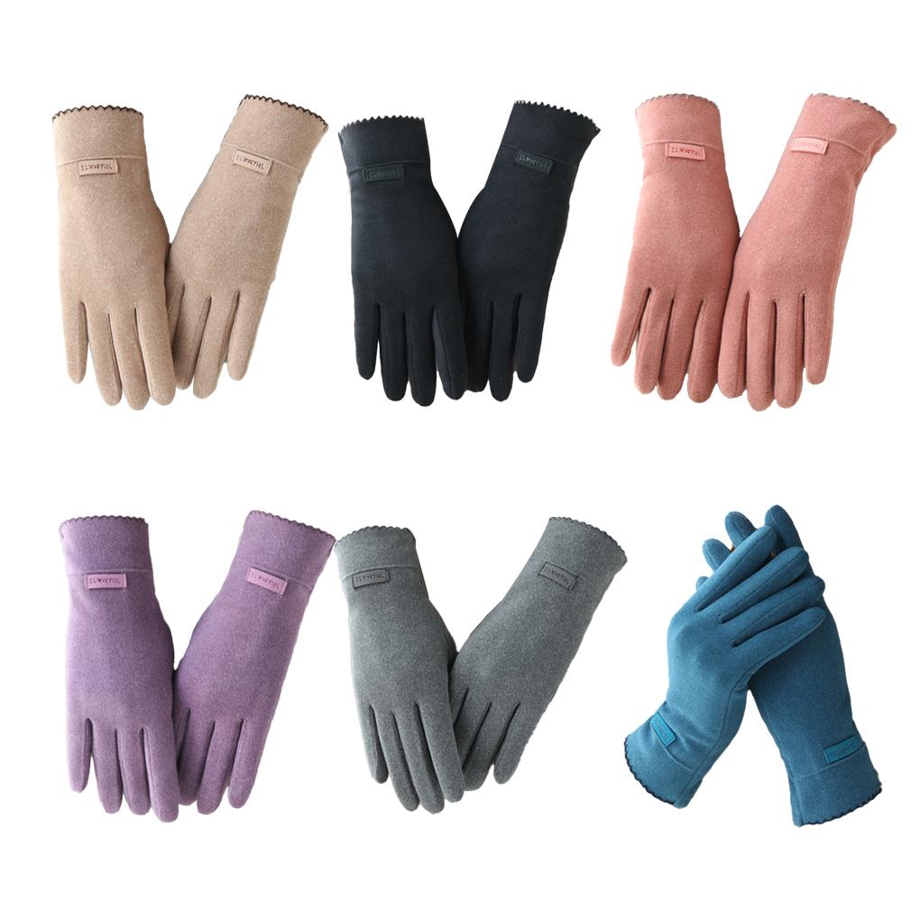 1 Pair Winter Warming Glove Thermal Comfortable Gloves Thickened Soft Elastic Screen Mittens Sporting Supply