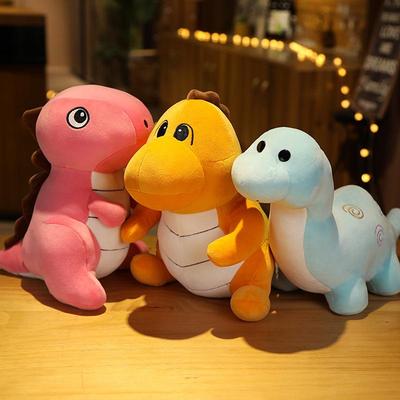 Entzückendes Dinosaurier-Stofftier: Tyrannosaurus Rex, Triceratops, Velociraptor Kinderkissenpuppe
