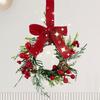 Christmas Cabinet Wreath Pine Needles Berries Pine Cones Decor Kitchen Shelves Indoor Outdoor Garland
