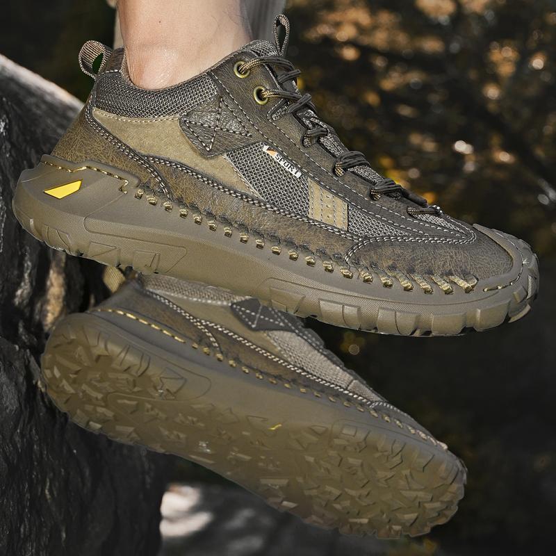Men's Casual Shoes Versatile Genuine Leather Male Sports Shoes Leisure Soft Soles Sneakers Outdoor Men Treking Footwear Trainers