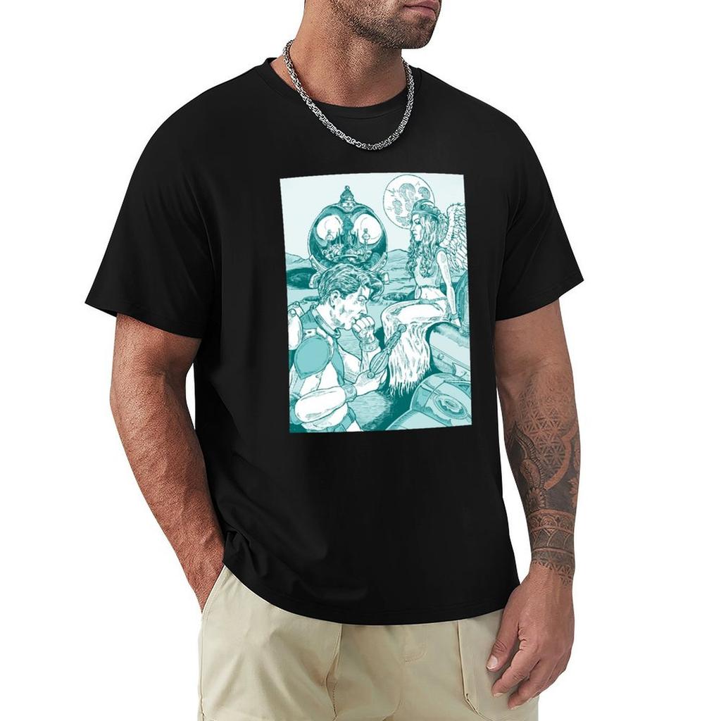 Spaceunisex And Angel Tshirt Work Wear Short Sleeve Tshirt
