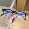 Simple Square Plastic Flat Light Glasses for Men and Women Fashion Trend Anti Blue Light Reading Eyewear