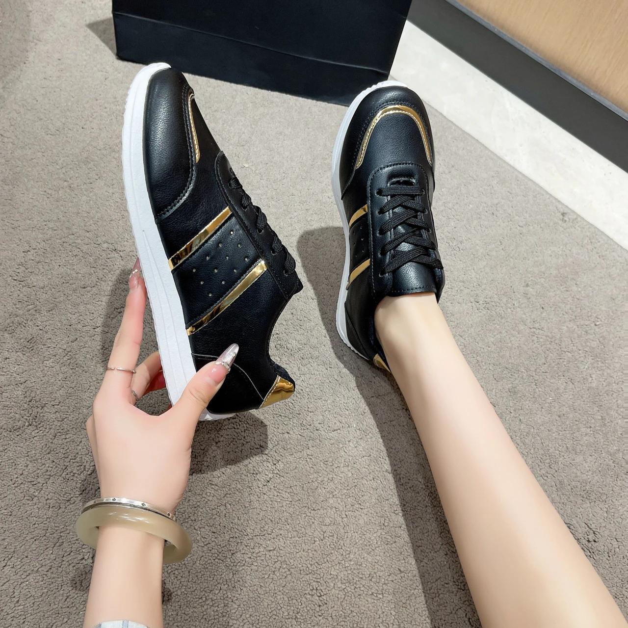 

Women Anti-slip Sneakers Outdoor Running Vulcanized Sneakers Women Outdoor Platform Casual Sport Shoes Ladies zapatos de mujer 35 чёрный