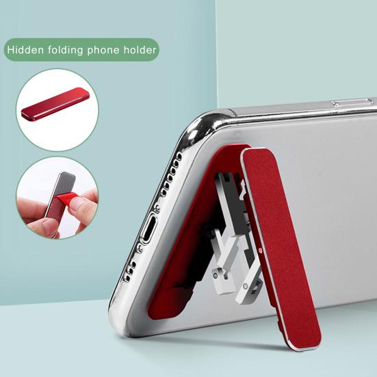 Mini skládací držák na mobilní telefon Stojan s nastavitelným úhlem trojúhelníková podpěra Vodotěsný Kapesní tenký design Držák na telefon bez použití rukou pro každodenní použití