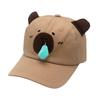 Embroidery Capybara Baseball Cap Breathable Long Brims Hat for Sun Protections Unisex Golf Cap for Adult Unisex