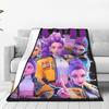 Idol Kpop Singer Blankets KPop Demon Hunters Warm Comfortable Plush Bedding Throws Kids Home Decor Flannel Bedspread Bed Cover