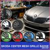 80/90/100MM Logo Přední Mřížky Kapoty Znaky Samolepky Autopříslušenství Pro Fabia Octavia Karoq Kodiaq Kamiq Superb