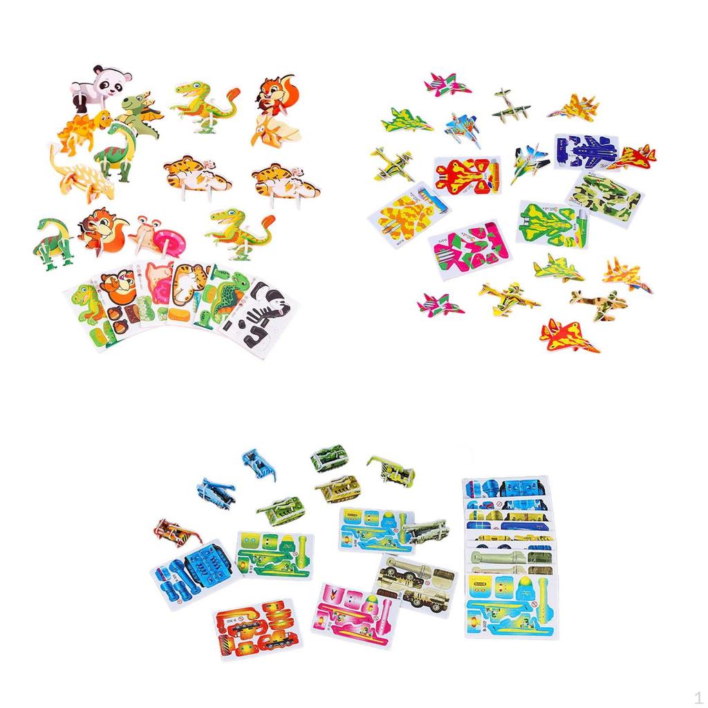 3D Cartoon Puzzles Kunsthandwerk Vorschule Handgemacht Einzigartige Geschenke Alter 3+ Glatte Oberfläche