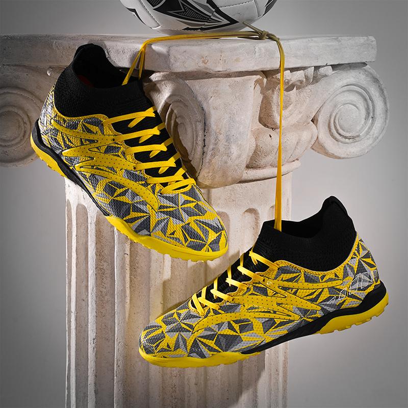 Männer Fußball Stiefel Lange Spikes Hohe Knöchel Fußball Schuhe TF Outdoor Gras Stollen Fußball Stiefel Training Sport Fußball Schuhe