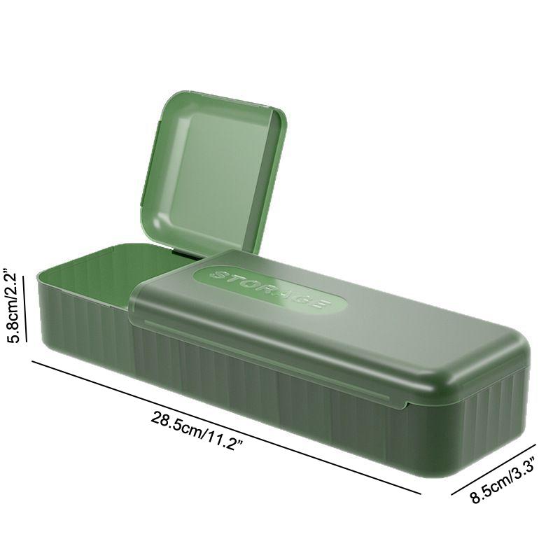 Transparenter Datenkabel-Organizer-Fall, Klassifizierung, staubdichter Karten-Organizer mit Deckel, Sammelbox für Unordnung, für Büro und Zuhause