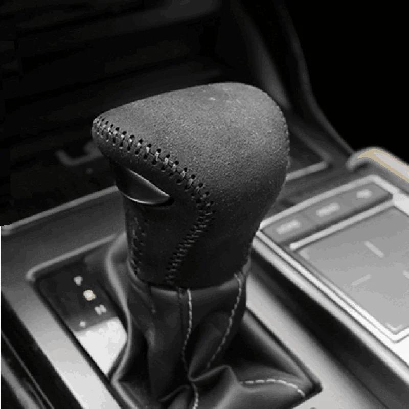 

New Anti FurLeather Gear Shift Knob Cover For Lexus ES200 ES260 ES300H 2018 2024 Gear Lever Cover чёрный