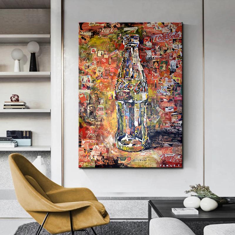 

Уличное граффити, художественная бутылка, граффити, живопись, художественный постер, картина маслом, декоративная живопись, настенная живопись для гостиной 21cm×30cm NoFrame