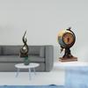 Abstract Globe Fire Statue Resin Flame Figurine Modern Art Sculpture Table Clock Collectible Desk