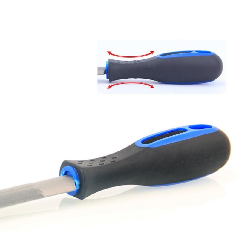 Bikes Repair Tool Metal File Sharpening File Bikes Flat Mill File Smooth Bikes Grinding File with Ergonomical Handle
