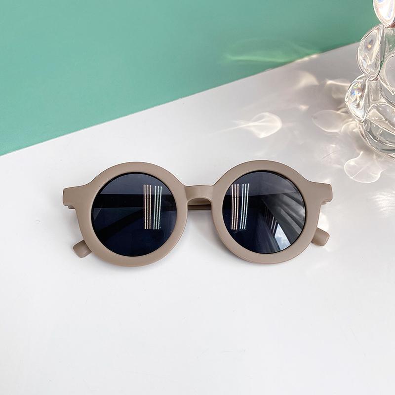 Boy Girl Cute Cartoon Bear Shape Fashion Round Sunglasses Children Vintage Sunglasses UV Protection Classic Kids Eyewear