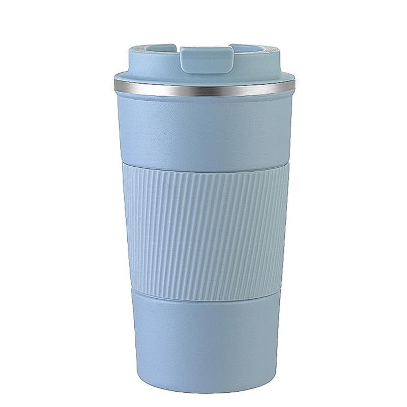 3rd Gen Stainless Steel & Silicone Insulated Coffee Cup - Portable, Stylish Business Gift with Logo Printing