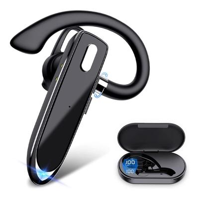 Fone de Ouvido Bluetooth 5.3, Fone de Ouvido Sem Fio de Ouvido Único, Design de Gancho de Orelha e Laço, 15 Horas de Uso Contínuo, Microfone Embutido, Chamada Sem Mãos,