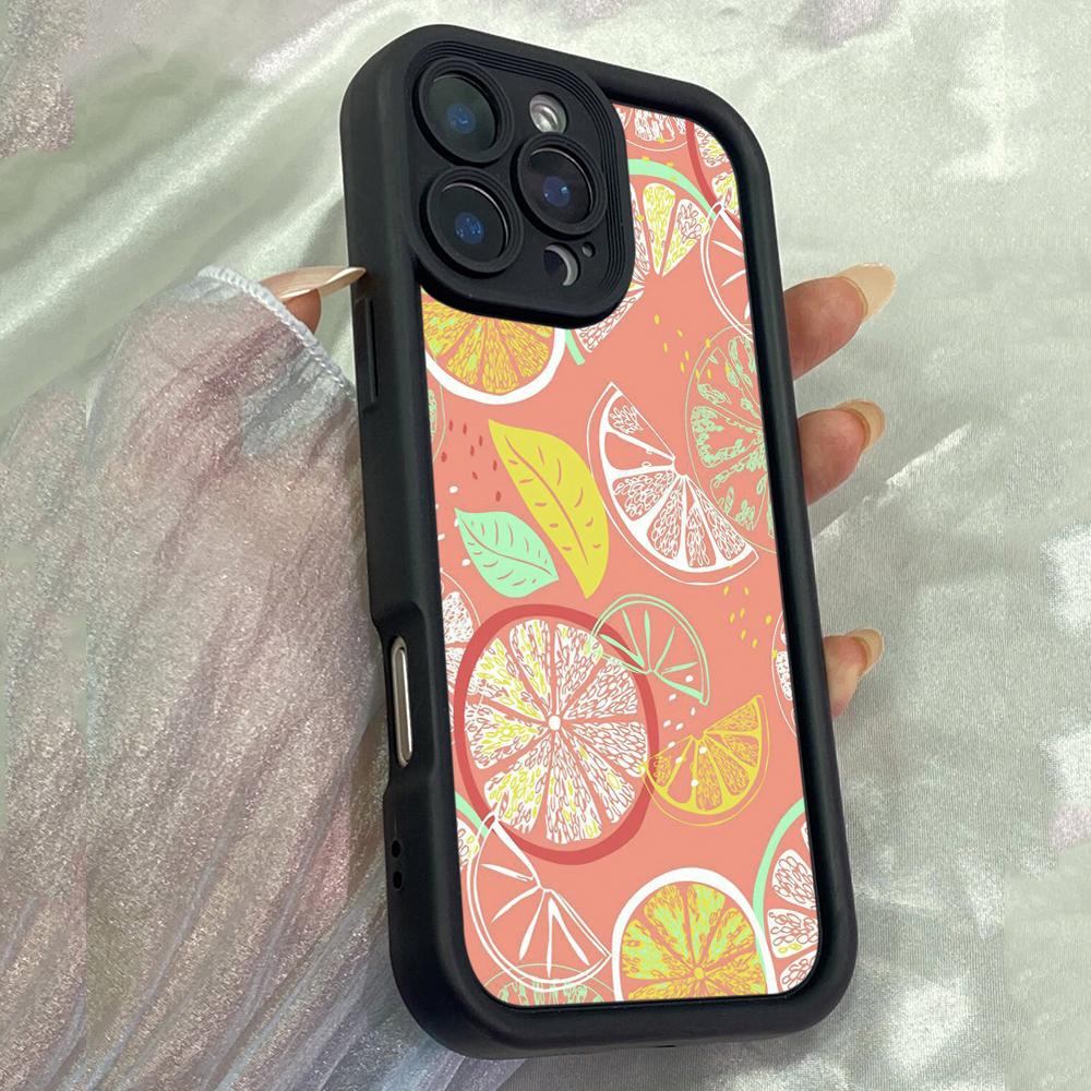 JT308 Lemon Drop Drawing for iPhone 17 16 15 14 13 Pro Max Samsung S26 S25 Ultra A17 A16 A07 A56 A13 A14 A15 Xiaomi 15T Redmi 15c Note 14 Soft Case