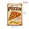 Metallposter Wandkunst Vintage Pizza Retro Dekor Küche