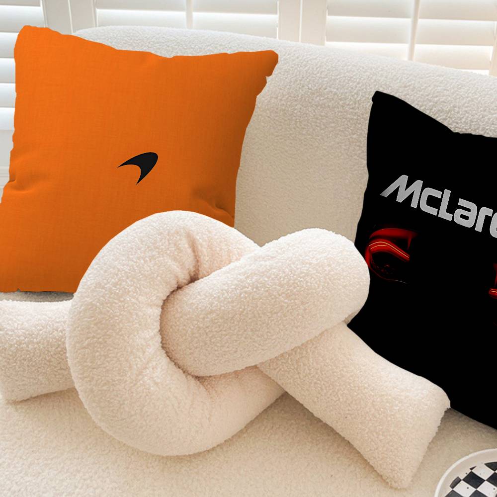 Funda de Almohada Decorativa Estética de Habitación con Logo M-McLaren Decoración del Hogar Dormitorio Cama Sofá Funda de Cojín 45x45