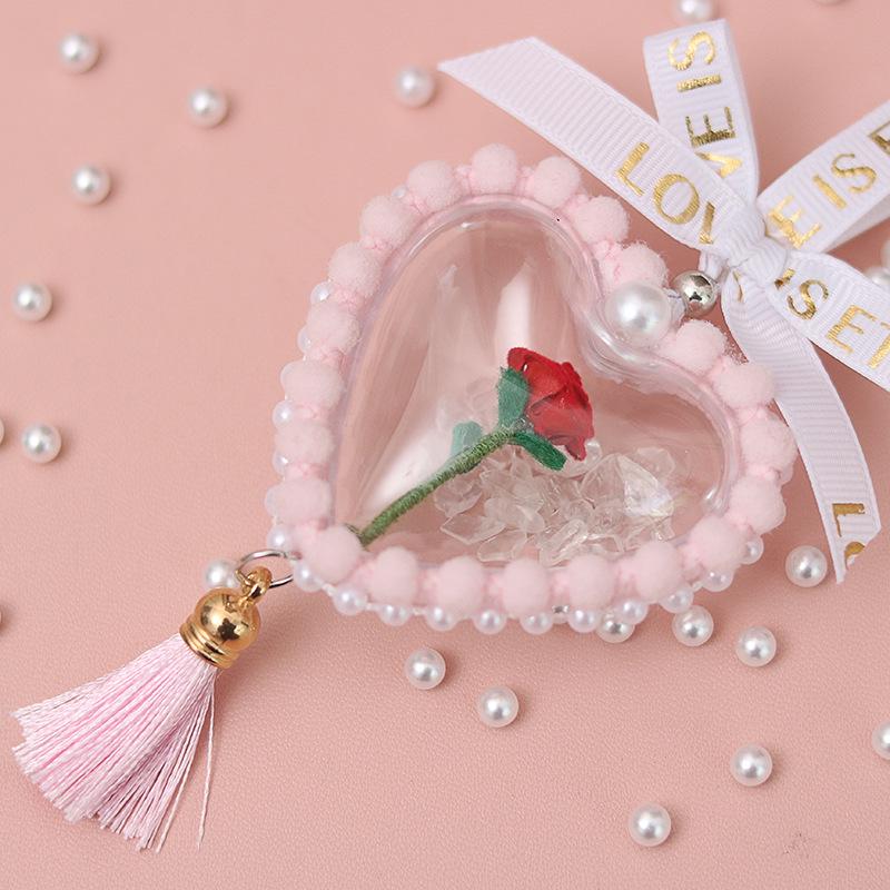 DIY Rose Car Pendant Ornament - Handmade Birthday Gift for Couples or Girlfriends