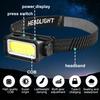 USB Rechargeable Headlamp Portable LED Headlight Built-in Battery Waterproof Head Flashlight Hiking Camping Head Front Torch