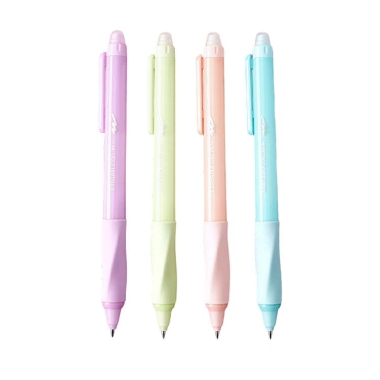 

4Pcs Erasable Retractable Gel Pen Ergonomic Silicone Grip Erasable Gel Inks Pen 0.5MM Tip Quick Dry for Journaling