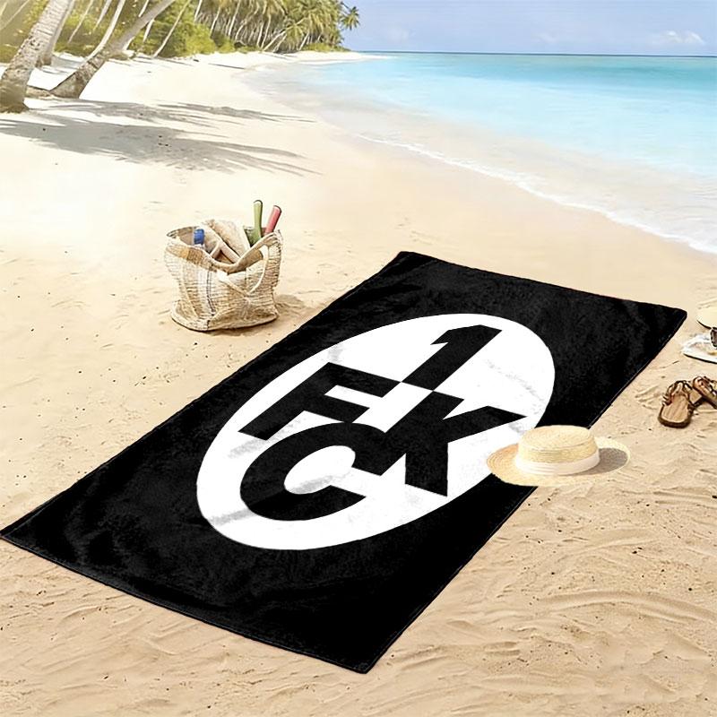 Kaiserslautern logo Beach Towel, Large Soft Quick Dry Towel for Beach Camping Swimming