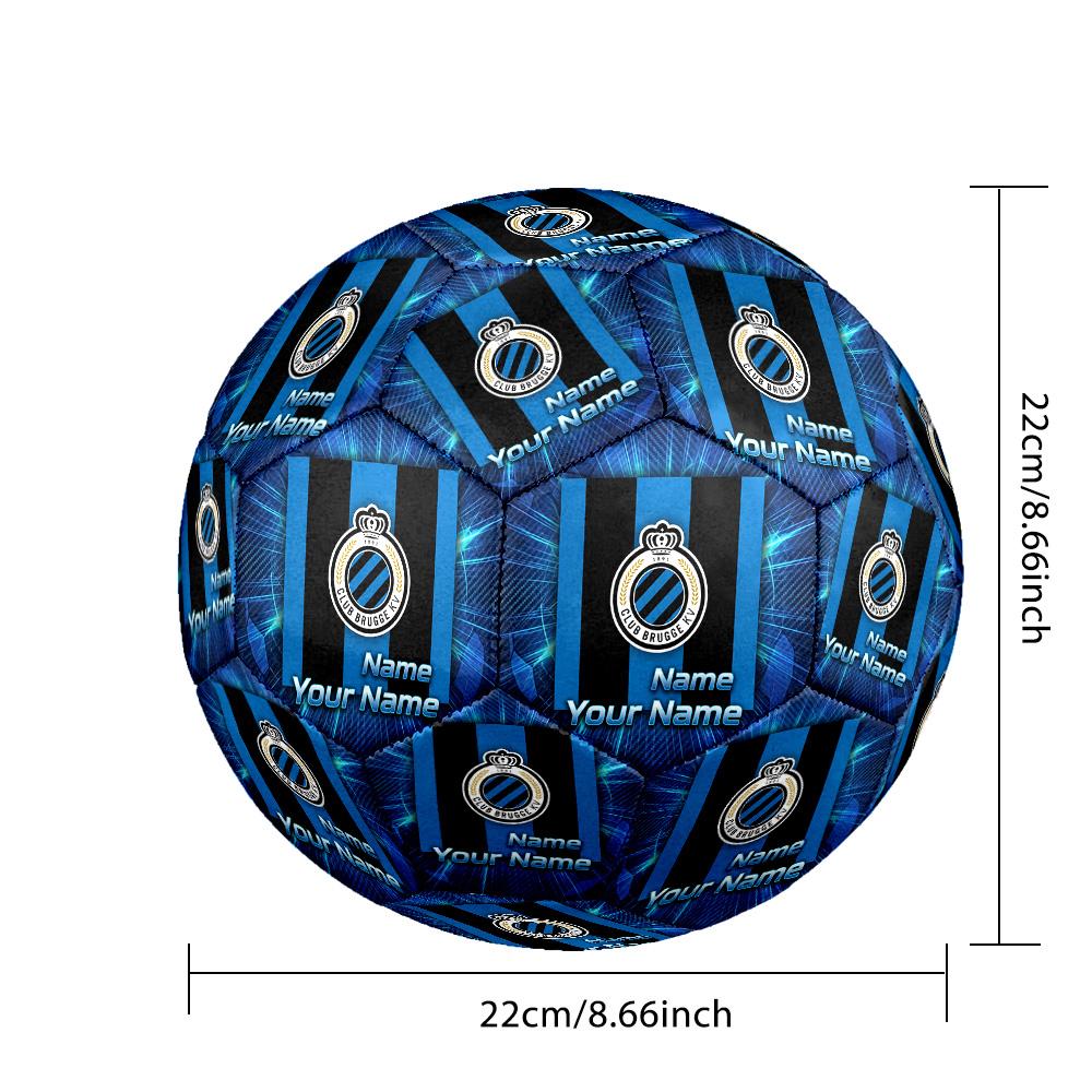 Size 5 Football Custom Name Text, Outdoor Training Soccer BallClub Brugge FC