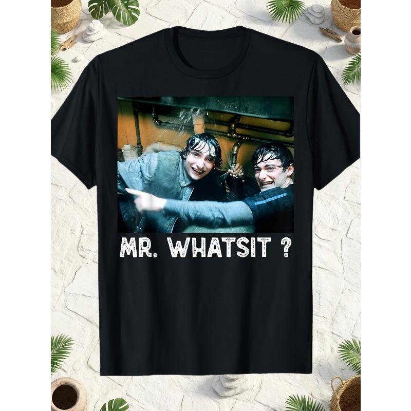 Mr Whatsit UnisexsNeutral Retro Fun Slogan Tshirt Summer New Casual Original Style Unisex Tshirt