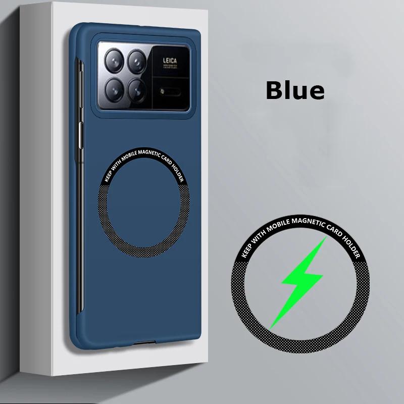 Luxury Matte Frameless PC Magsafe Case for Xiaomi Mix Fold 4 3 Magnetic Wireless Charge Shockproof Solid Color Skin Feel Hard Shockproof Protect Cover