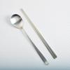 Willive domestically produced 304 stainless steel cutlery set of 10 matte, silver, spoon 10p + chopsticks 10p, Korean popular tableware