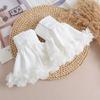 Girls Lace Floral Removable Fake Flare Sleeves Sweater Wrist Warmer Female White Ruffle Horn Cuffs Decoration Accessories