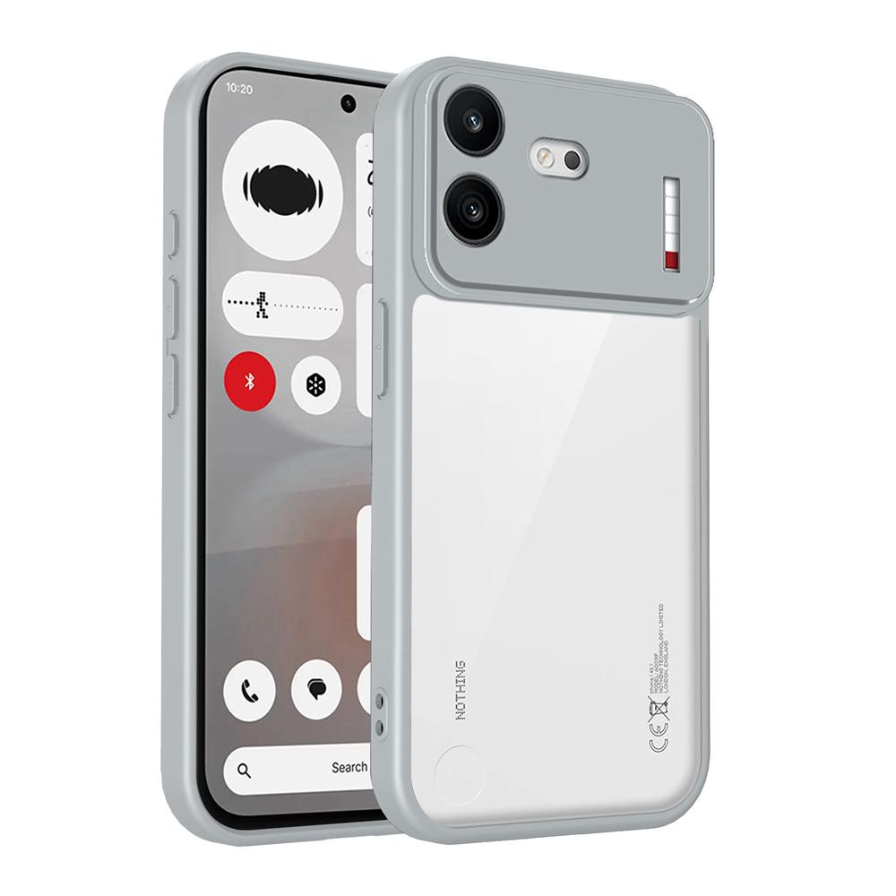 KEYSION Transparent Phone Case for Nothing Phone 4B Soft Silicone+PC HD Clear Shockproof Phone Back Cover for Nothing Phone 4b