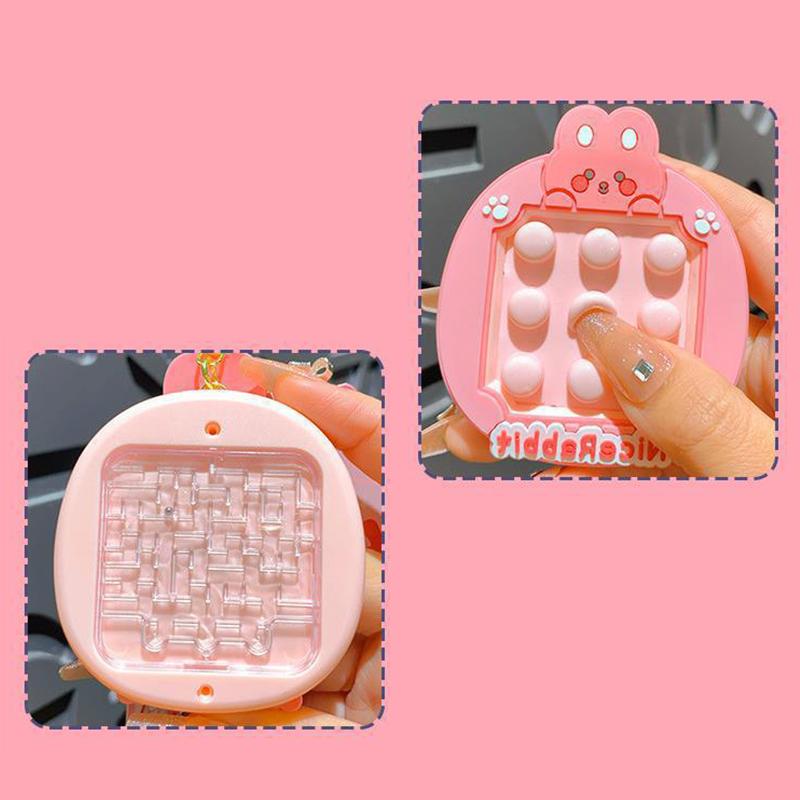 Cute Animals Fidget Toy Kneading Keychain Dinosaur Bear Rabbit Duck Keychain Pendant Adult Stress Reduction Toy
