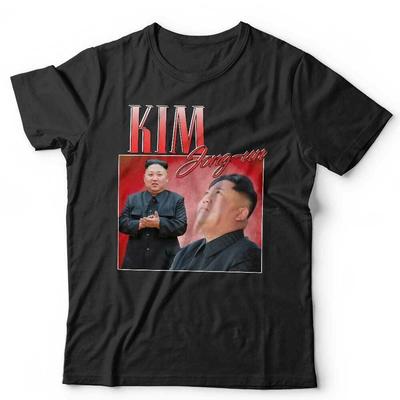 T-shirt Kim Jong-un Appréciation Unisexe Hommage Rétro Enterrement de Vie de Garçon/Jeune Fille Drôle